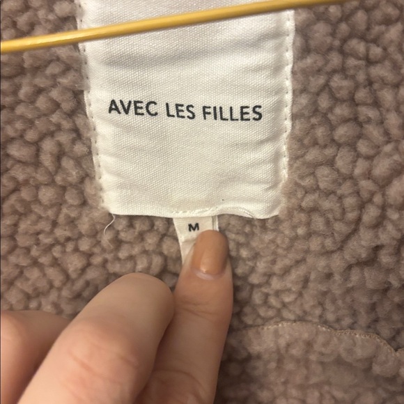 Anthropologie Avec Les Fillles Women’s Moto Sherpa Jacket Size Medium - Picture 7 of 11